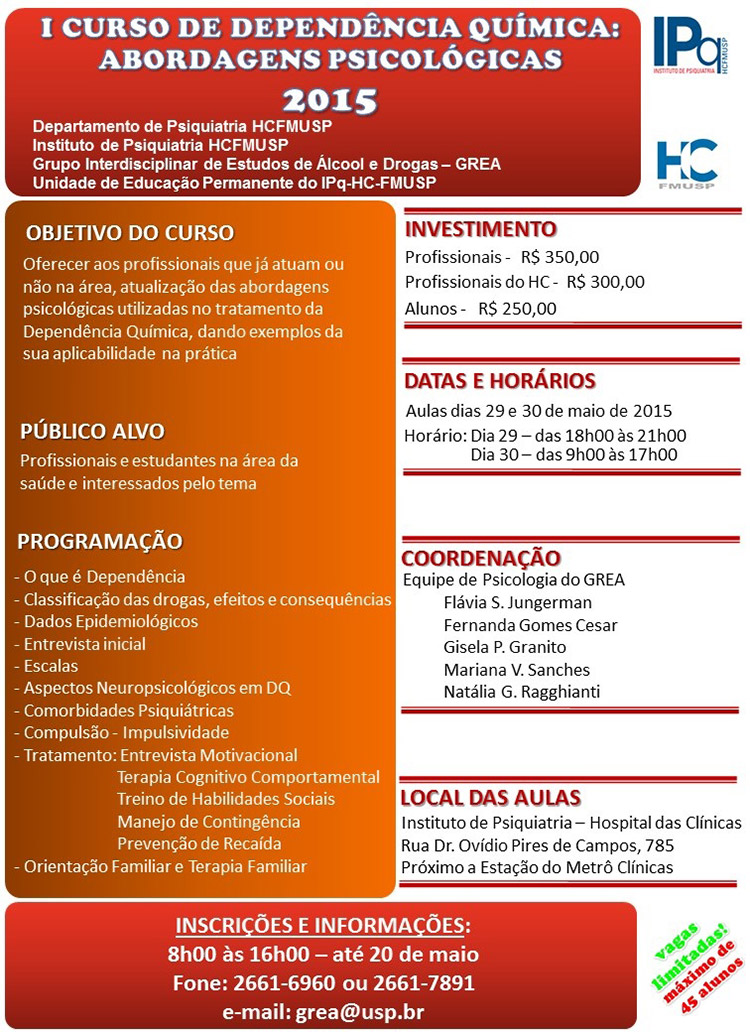 1 Curso de Dependência Química: Abordagens Psicológicas