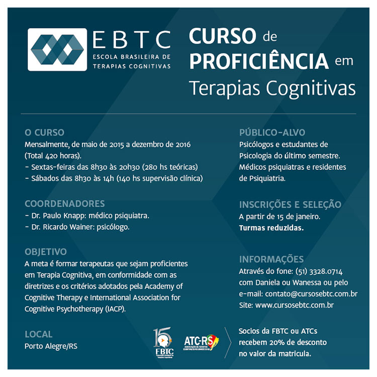 Curso de Proficiência em Terapias Cognitivas