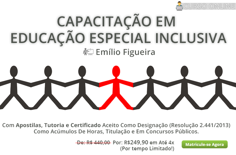 Capacita&ccedil;&atilde;o em Educa&ccedil;&atilde;o Especial Inclusiva