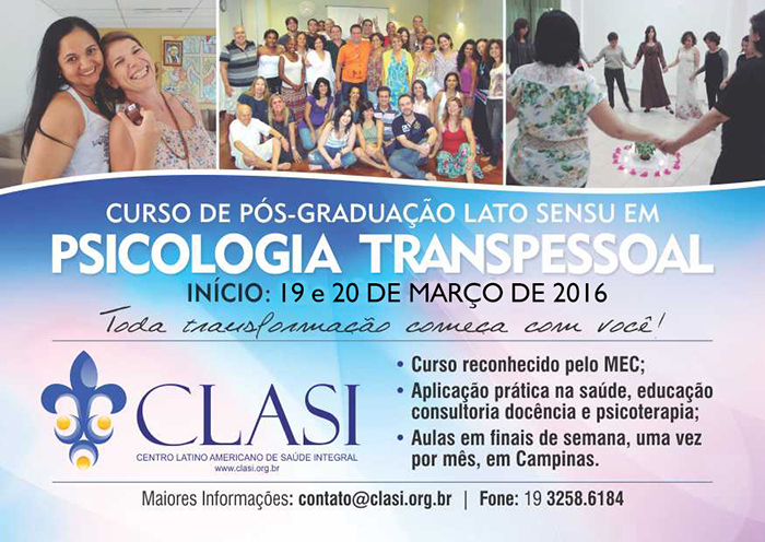 Pós-graduação em Psicologia Transpessoal Aplicada - Campinas