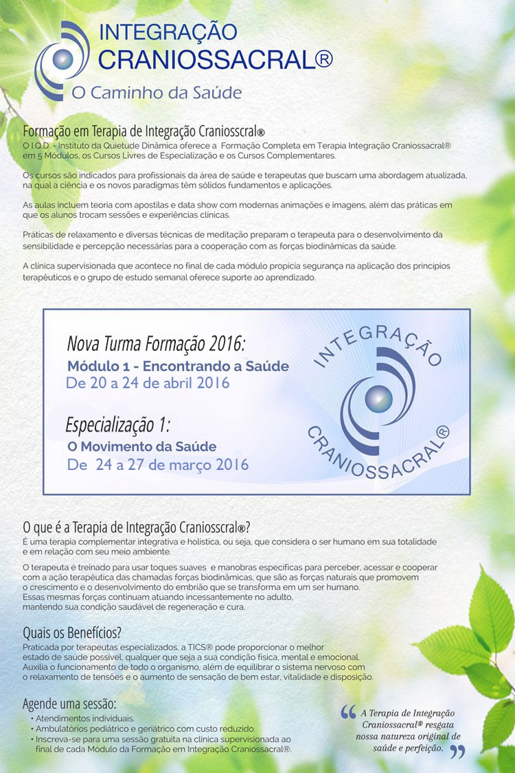 Integração Craniossacral - O Caminho da Saúde
