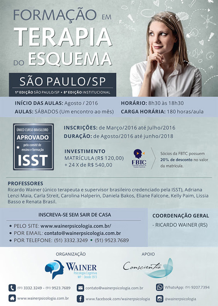 Curso de Formação em Terapia do Esquema